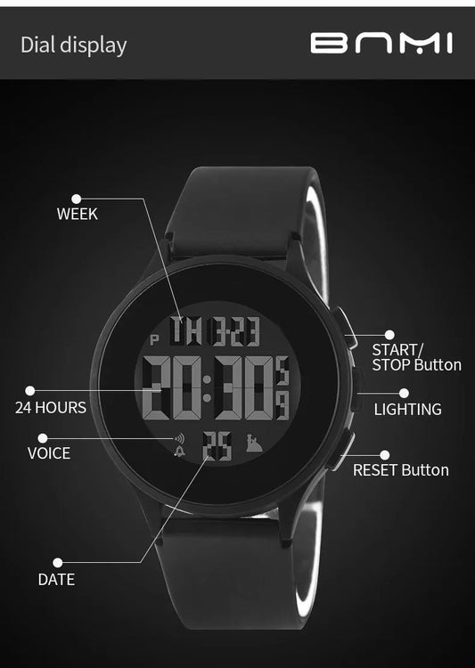 New Digital Sports Watch 5 in 1